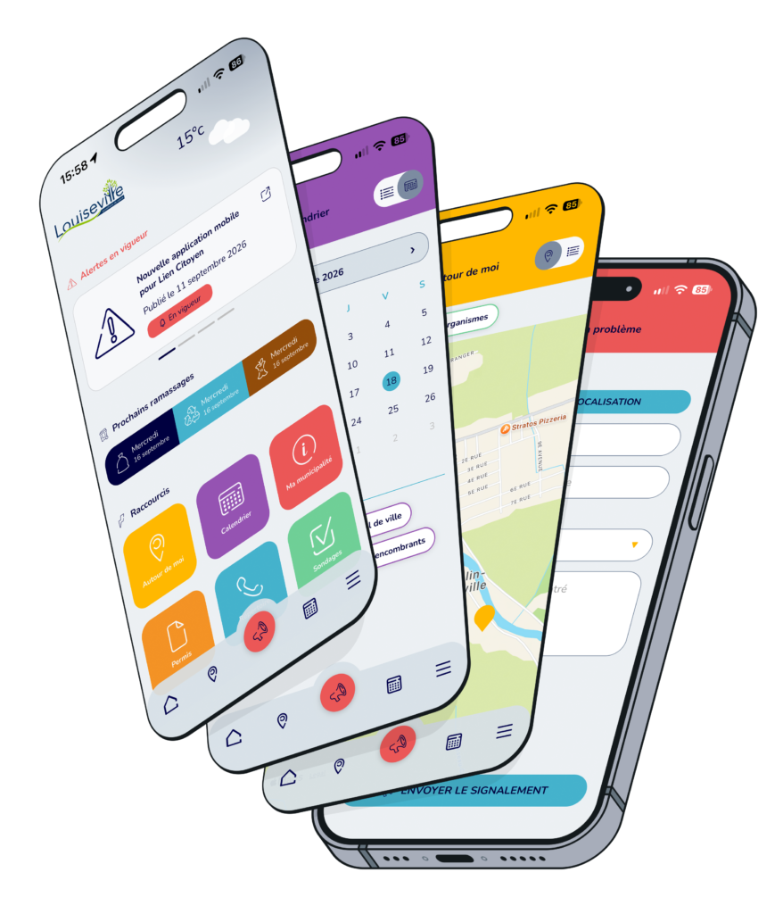 Accueil mockup app